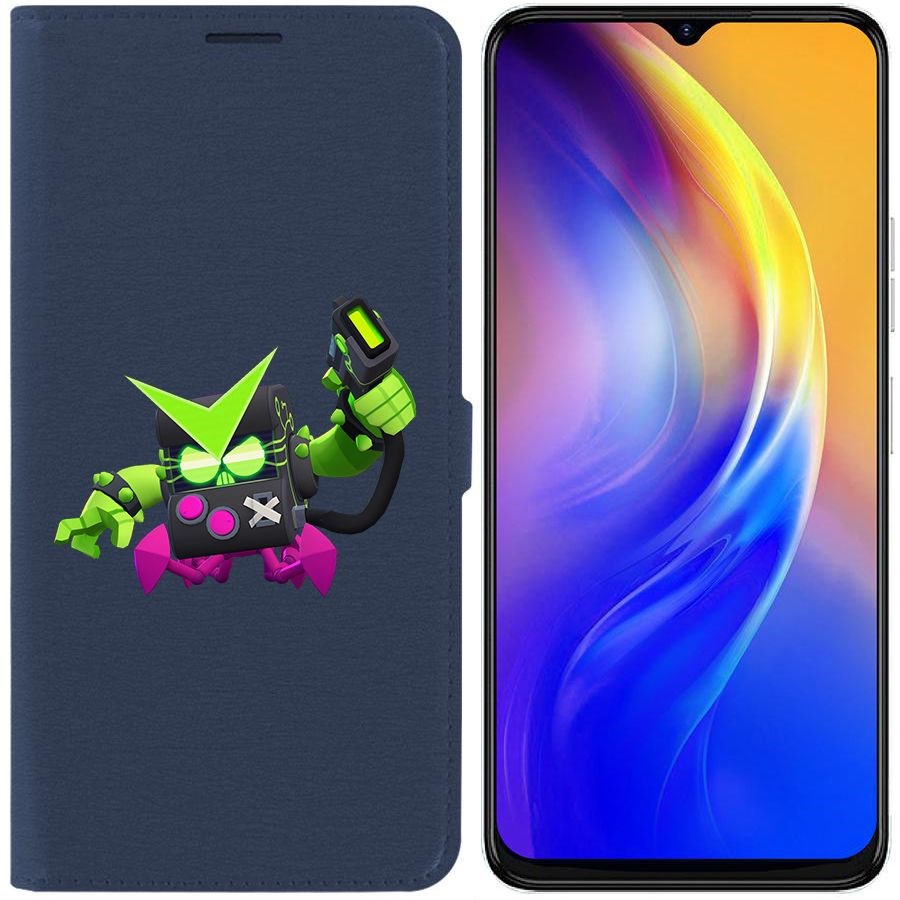 

Чехол-книжка Eco Book для Tecno Spark 10C Brawl Stars-Вирус 8-БИТ