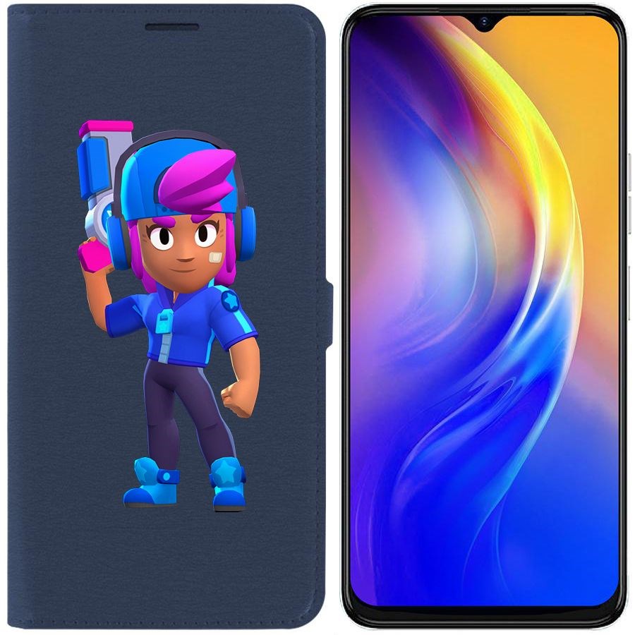 

Чехол-книжка Eco Book для Tecno Spark 10C Brawl Stars-Звёздная Шелли