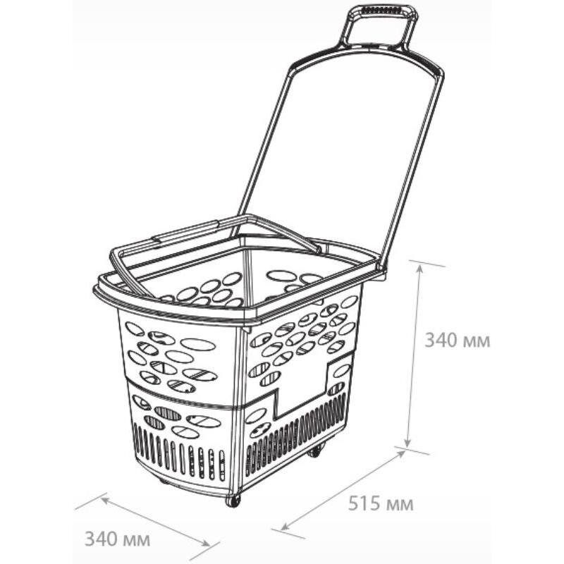 

Корзина покупательская Evr Techno (красная, пластик), 1088240, Красный, NoName