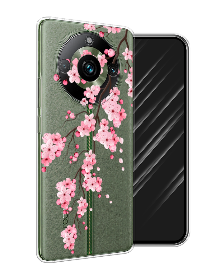 

Чехол Awog на Realme 11 Pro "Розовая сакура", Розовый;белый;коричневый