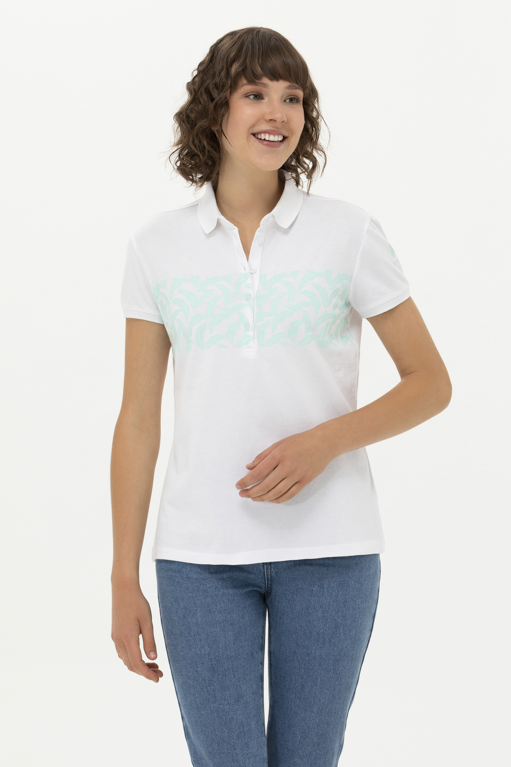 

Футболка женская US Polo Assn G082GL0110GARY белая M, Белый, G082GL0110GARY