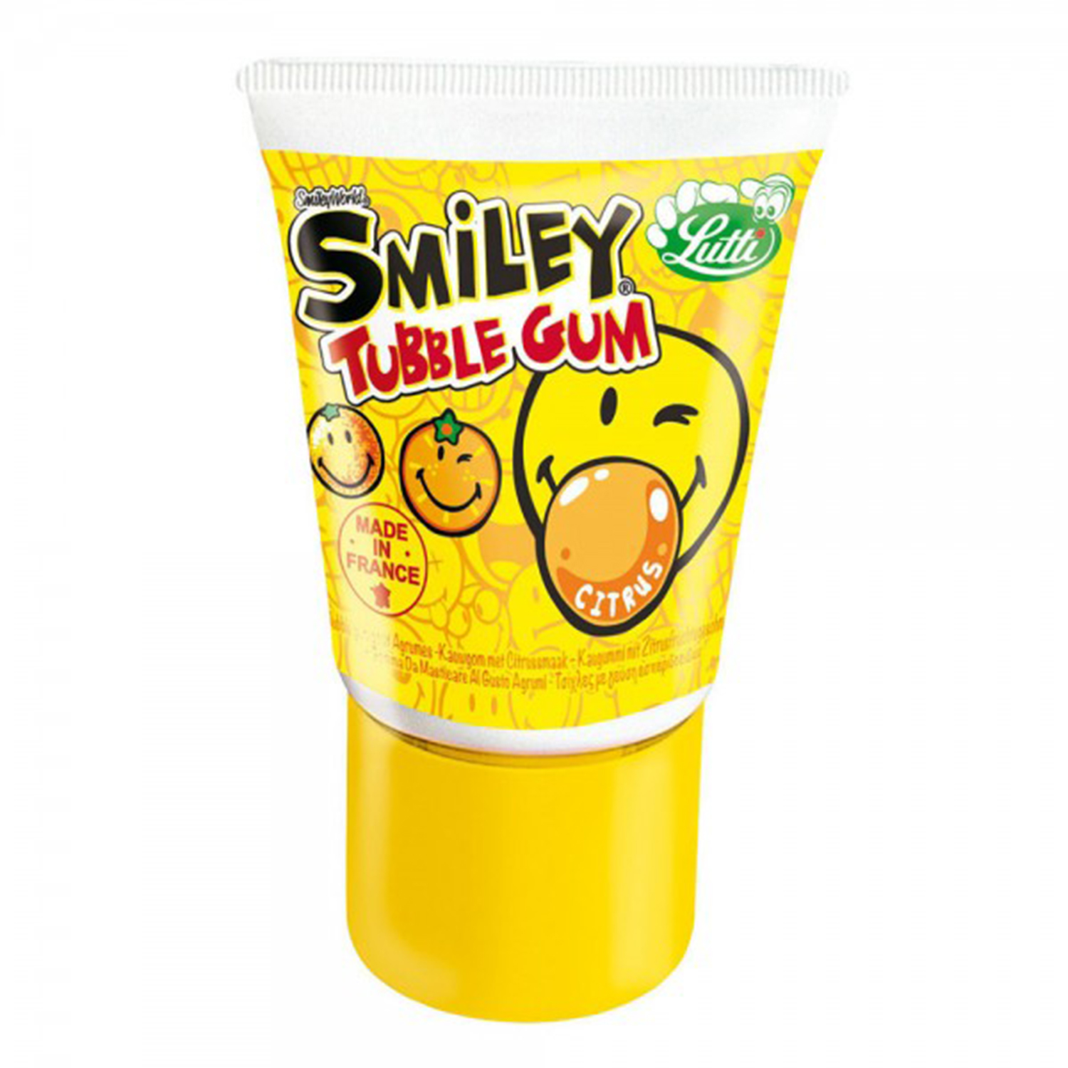 фото Жевательная резинка "tubble gum smiley", 35 гр (лимон) kawaii factory