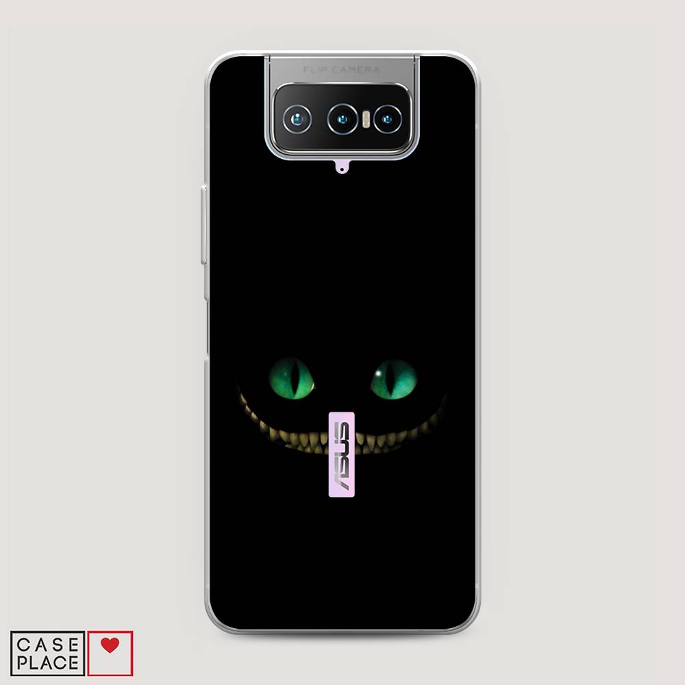 фото Чехол awog "зеленоглазый чеширский кот" для asus zenfone 7 zs670ks