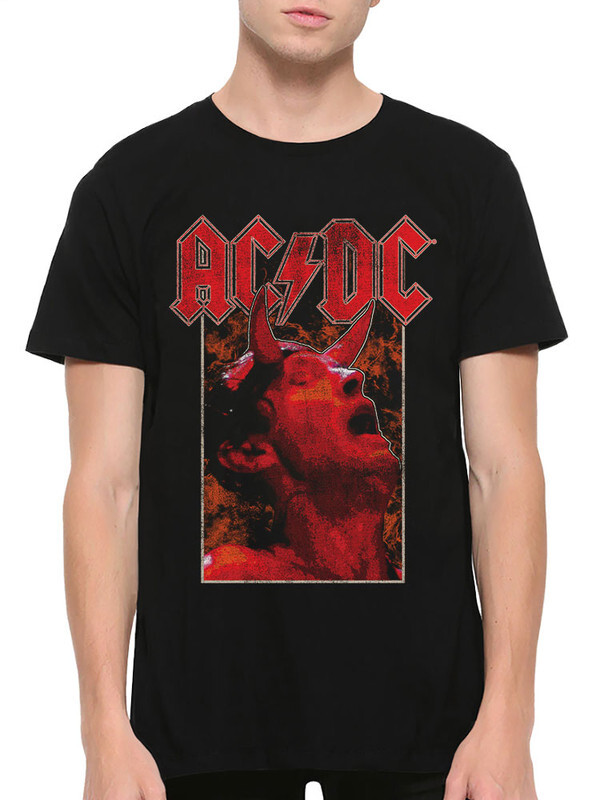 фото Футболка мужская design heroes группа ac/dc черная xs