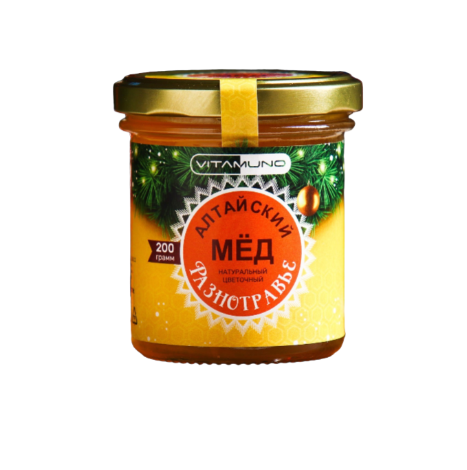 

Мед Vitamuno Алтайский Разнотравье шарик 200 г