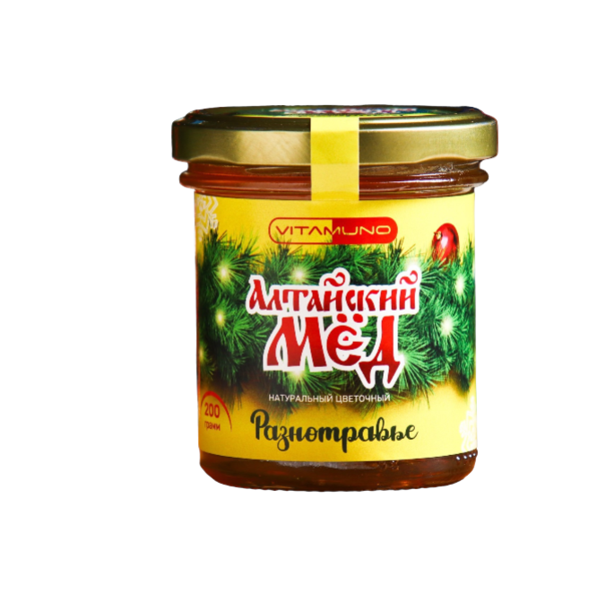 

Мед Vitamuno Алтайский Разнотравье ветка 200 г