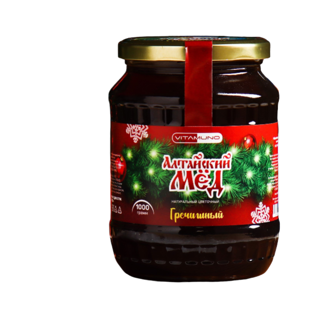 Мед Vitamuno Алтайский Гречишный ветка 1000 г