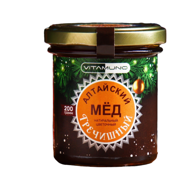 

Мед Vitamuno Алтайский Гречишный шарик 200 г