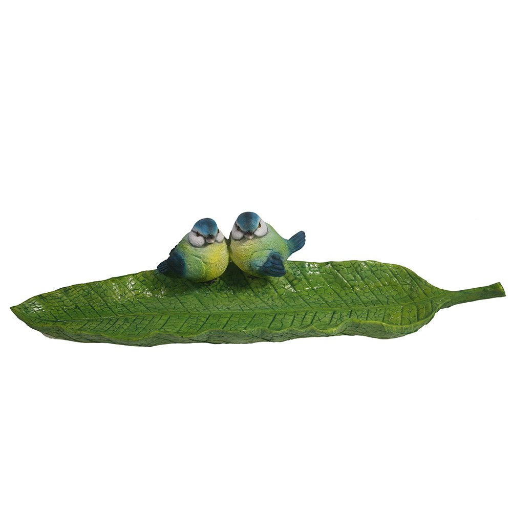 

Декоративная подставка под мелочи Лист с синичками, 41*11*9 см KSMR-713447/D057