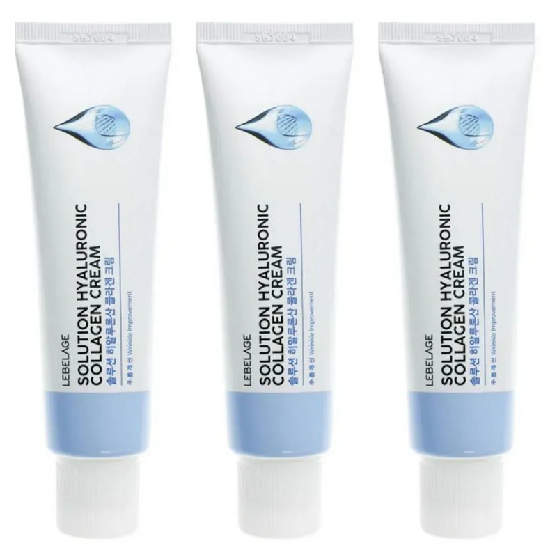 

Крем для лица Lebelage solution hyaluronic collagen cream 50 мл 3 шт