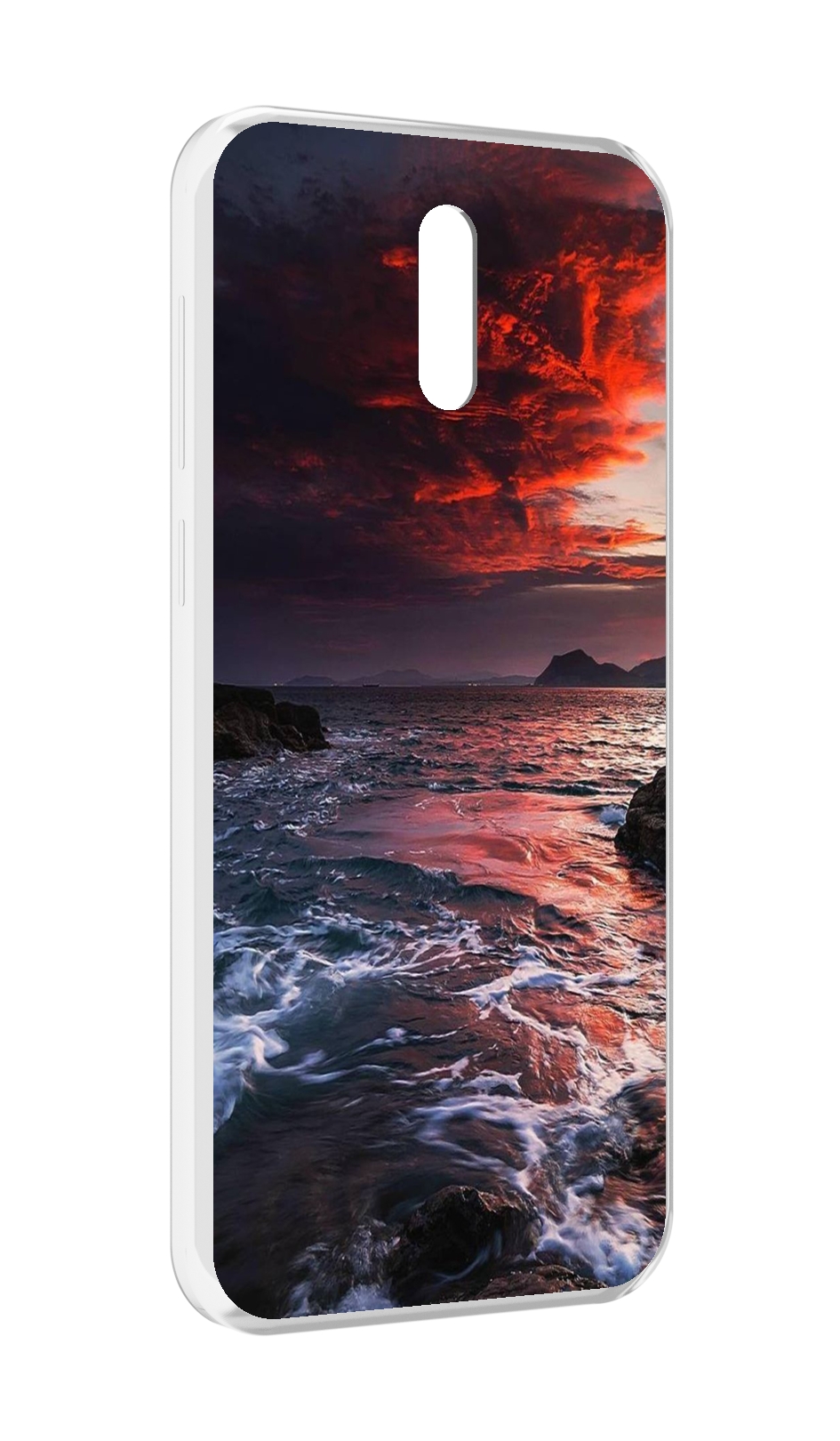 

Чехол MyPads красивый залив для Alcatel 3L (2019), Прозрачный, Tocco