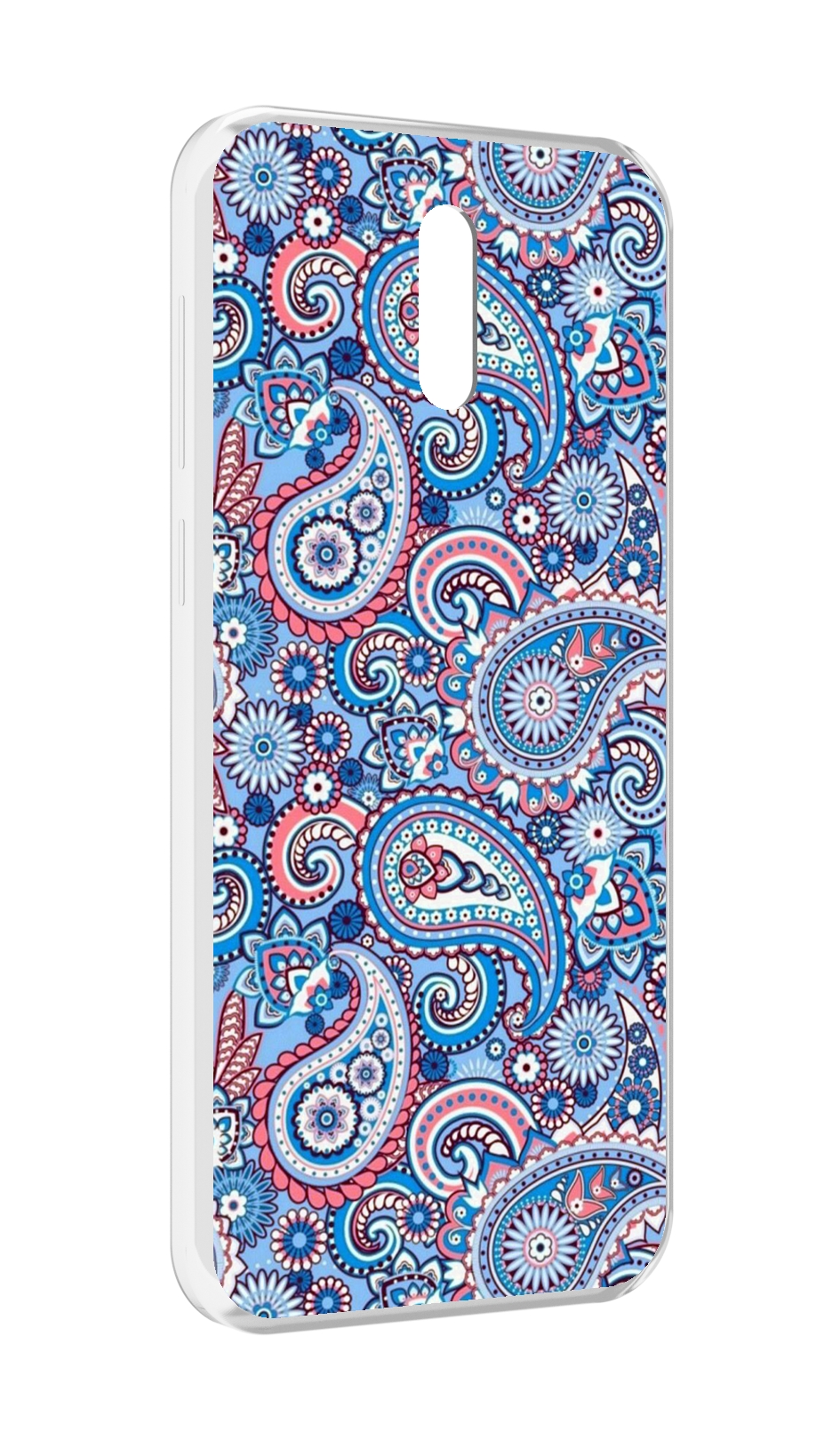 

Чехол MyPads красивый голубой арнамент для Alcatel 3L (2019), Прозрачный, Tocco
