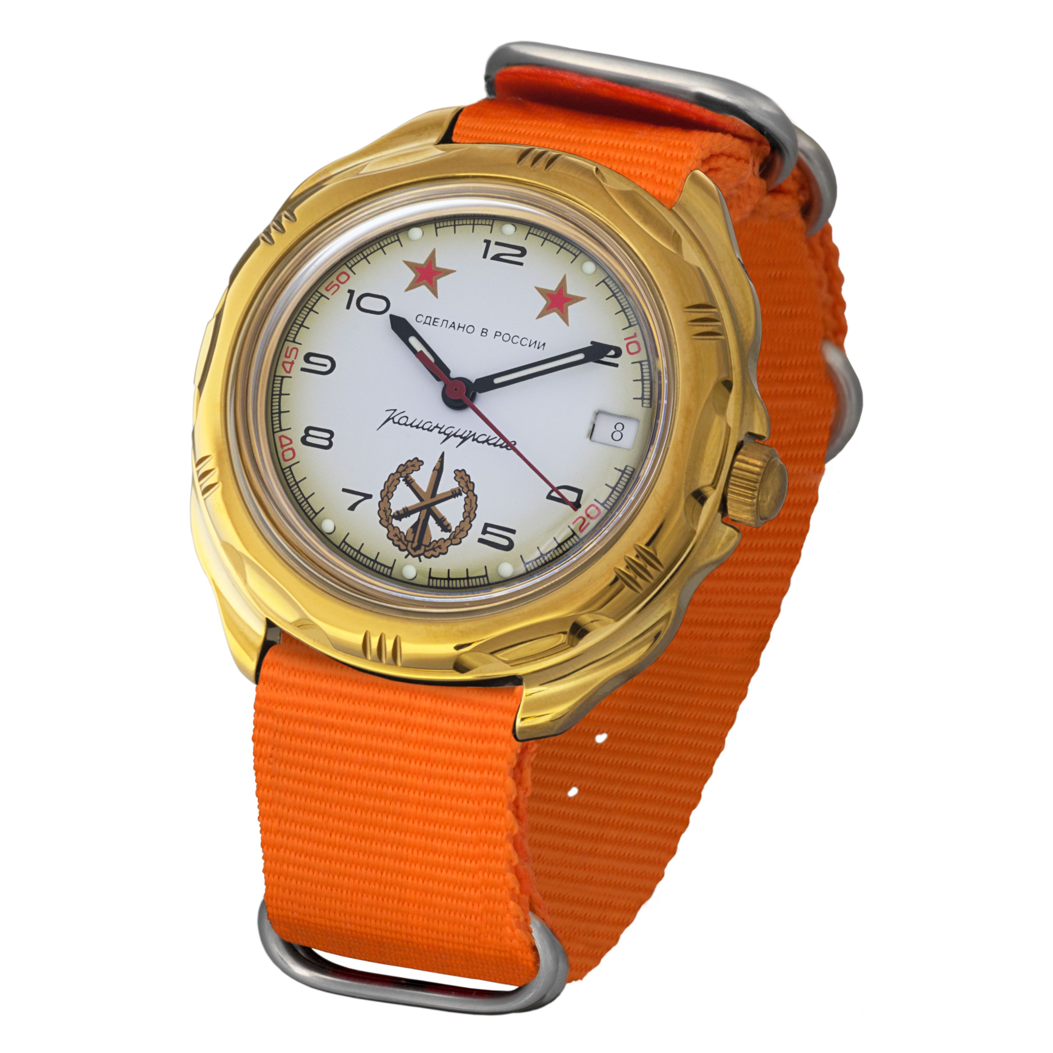 Наручные часы мужские Восток 219075 оранжевые