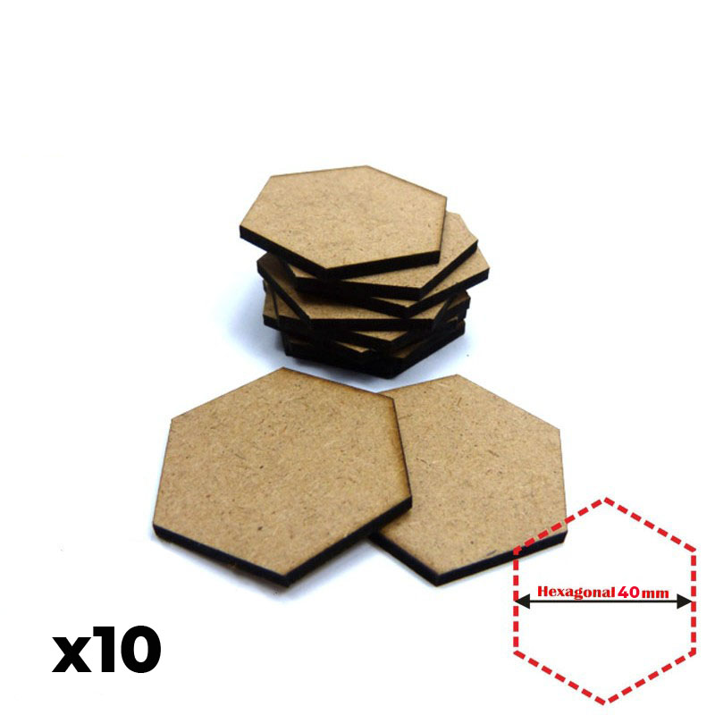 

10 шестиугольных подставок stuff pro из мдф 40х46 мм