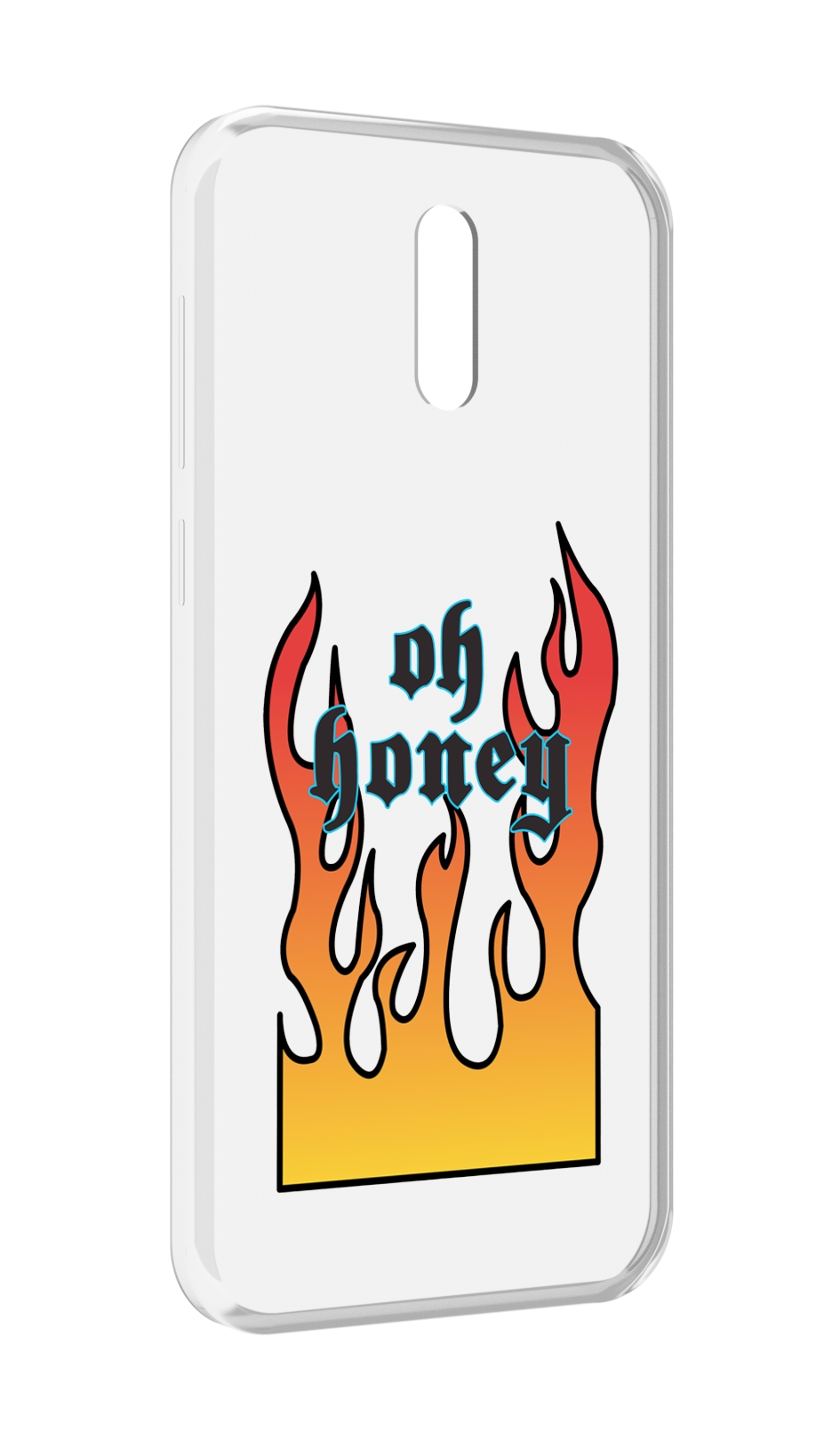 

Чехол MyPads красивое-пламя для Alcatel 3L (2019), Прозрачный, Tocco