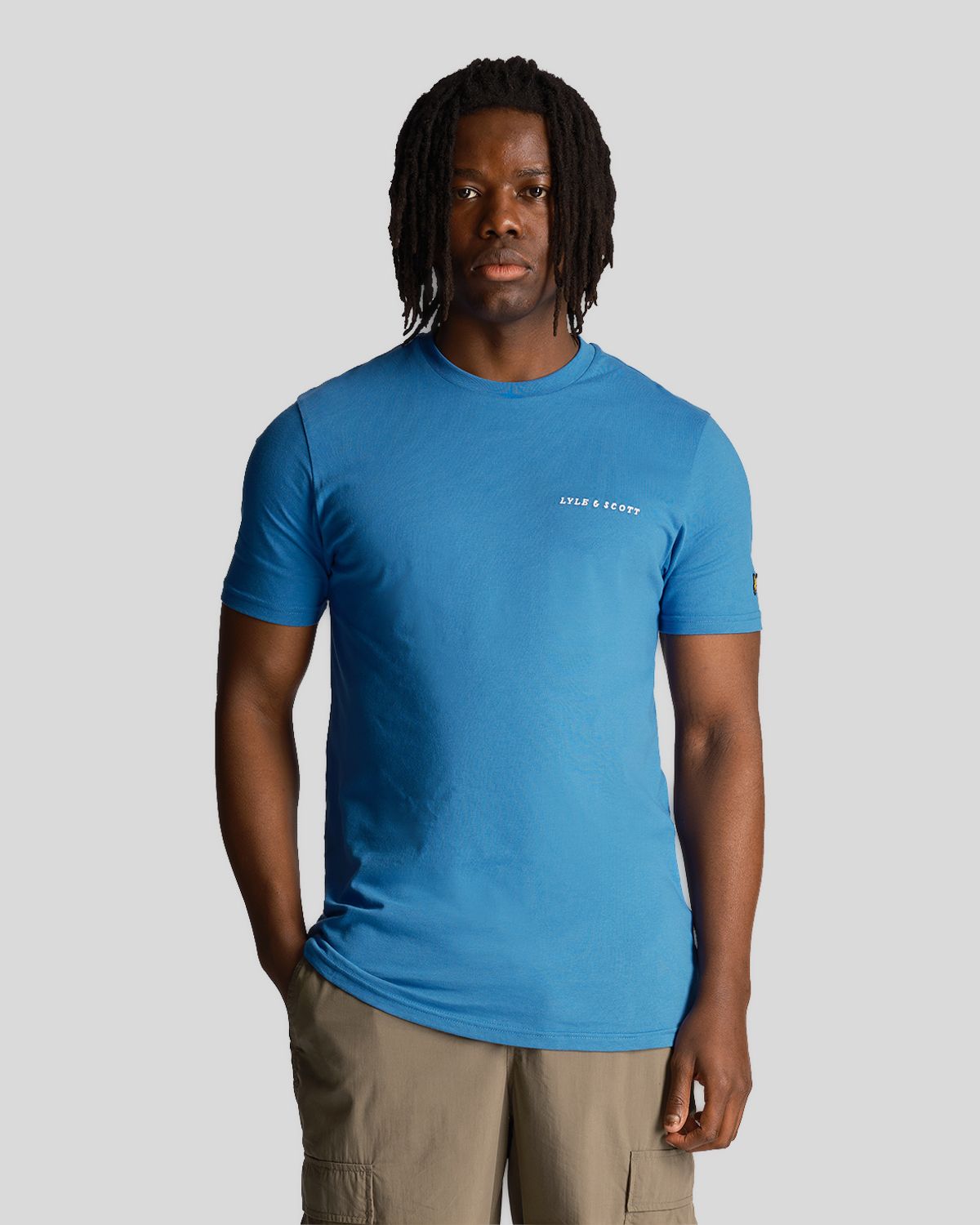 Футболка мужская Lyle Scott Embroidered T-Shirt синяя L 2190₽