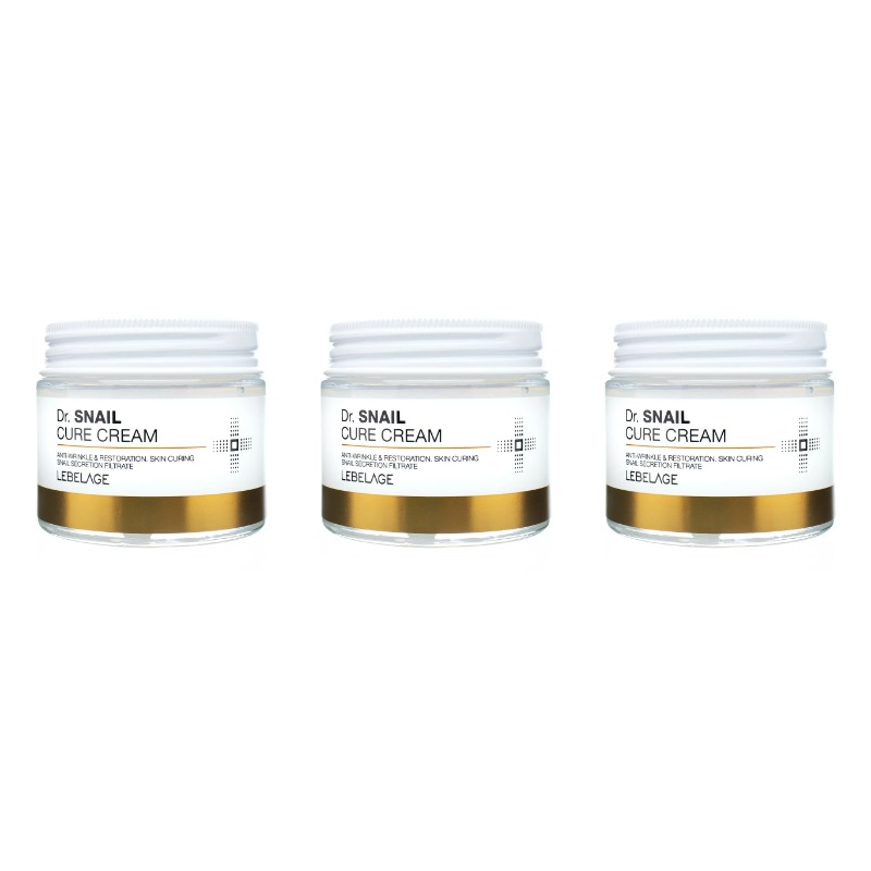 

Крем для лица Lebelage Восстанавливающий dr. snail cure cream 70 мл 3 шт
