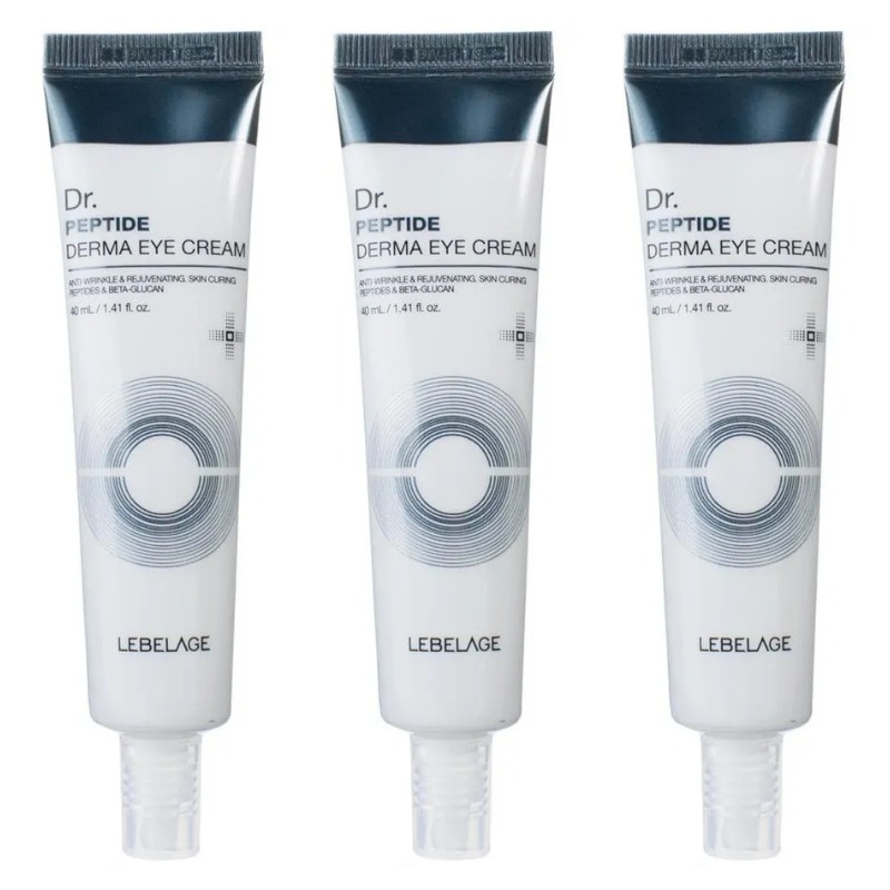 Крем для глаз Lebelage с пептидами dr peptide derma eye cream 40 мл 3 шт 1289₽