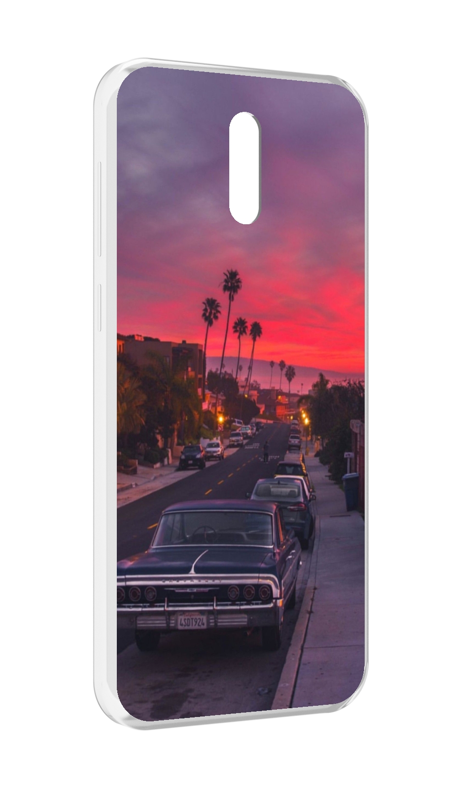

Чехол MyPads красивая дорога америки для Alcatel 3L (2019), Прозрачный, Tocco