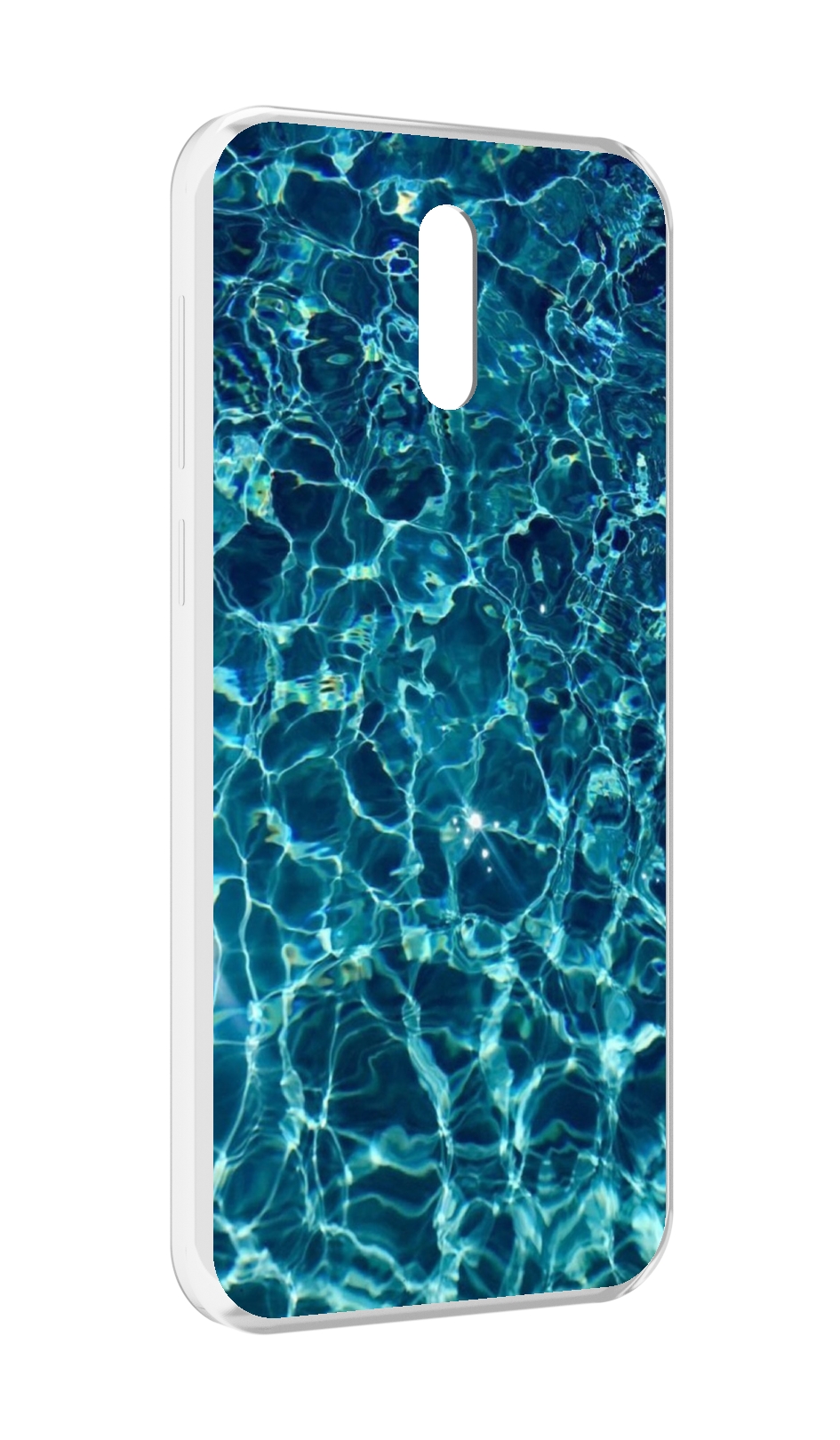

Чехол MyPads красивая голубая вода для Alcatel 3L (2019), Прозрачный, Tocco