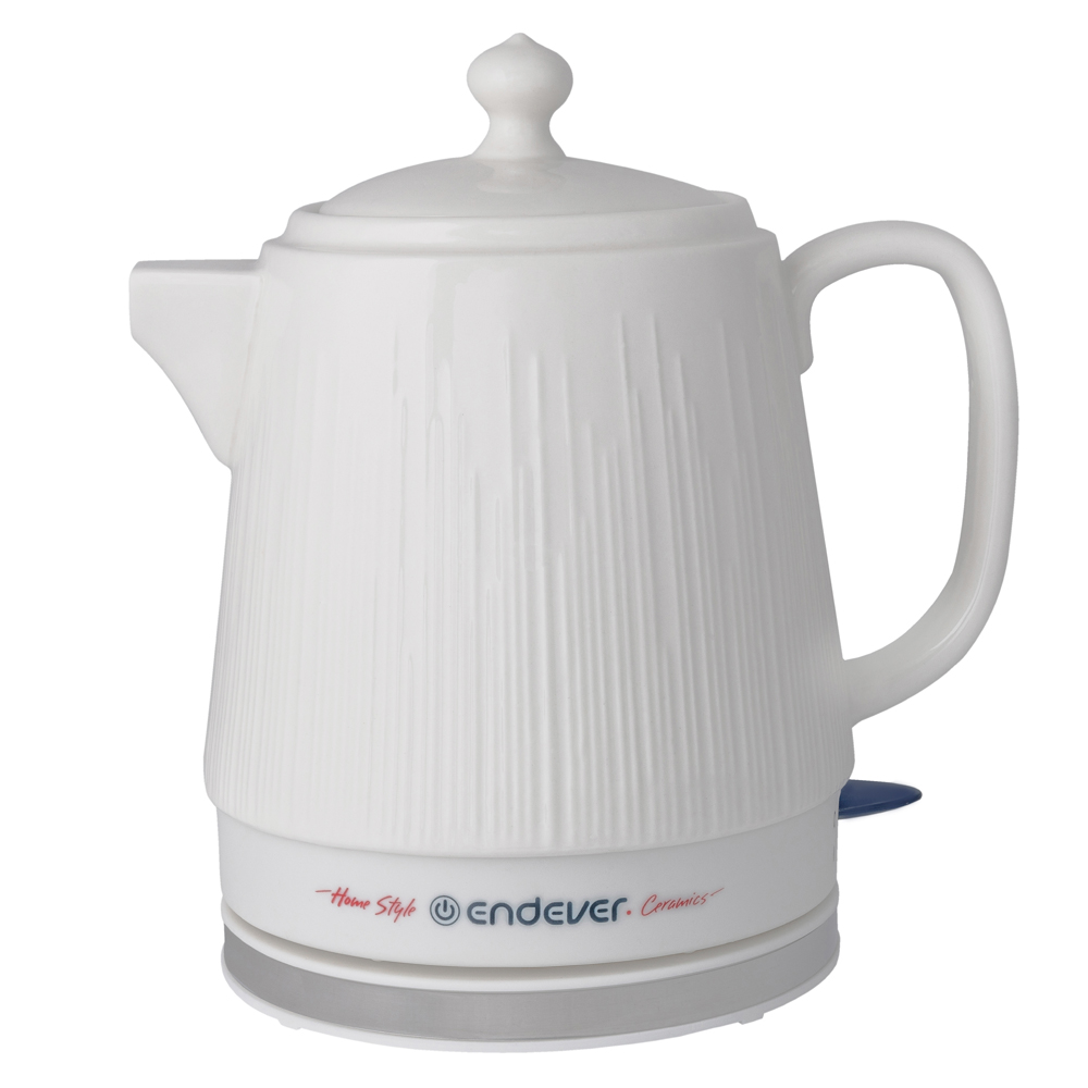 Чайник электрический Endever KR-450C 1.4 л белый чайник электрический endever skyline kr 252s 1 7 л серебристый