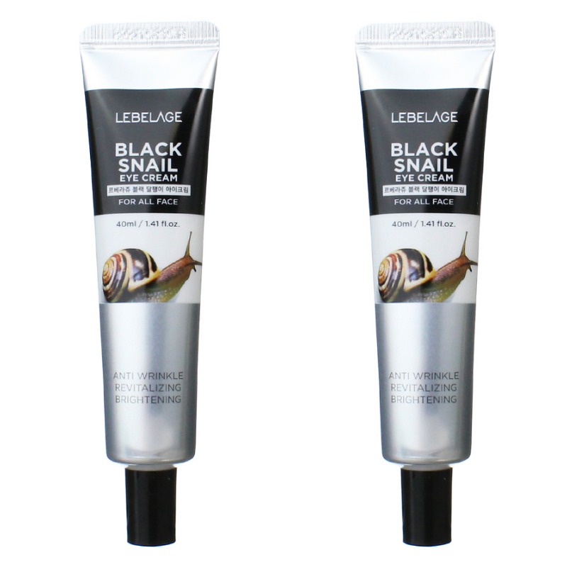 

Крем для глаз Lebelage Black Snail Eye Cream с экстрактом черной улитки 40 мл 2 шт