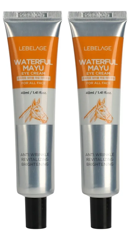 

Крем для глаз Lebelage Waterful Mayu Eye Cream с лошадиным жиром 40 мл 2 шт