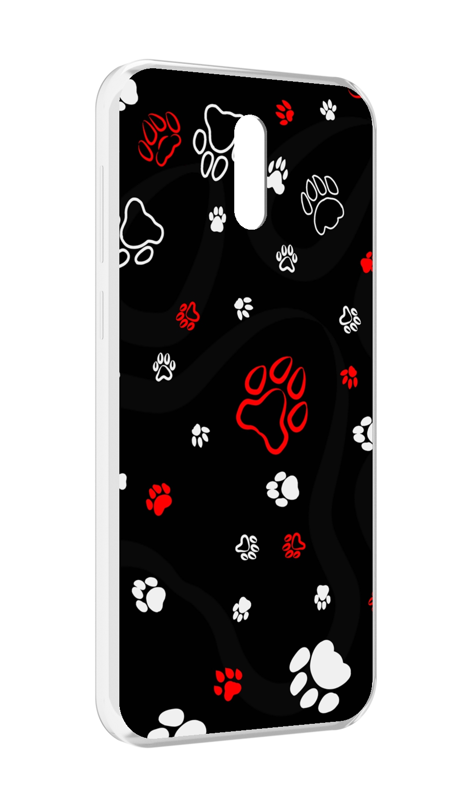 

Чехол MyPads кошачьи-лапки для Alcatel 3L (2019), Прозрачный, Tocco