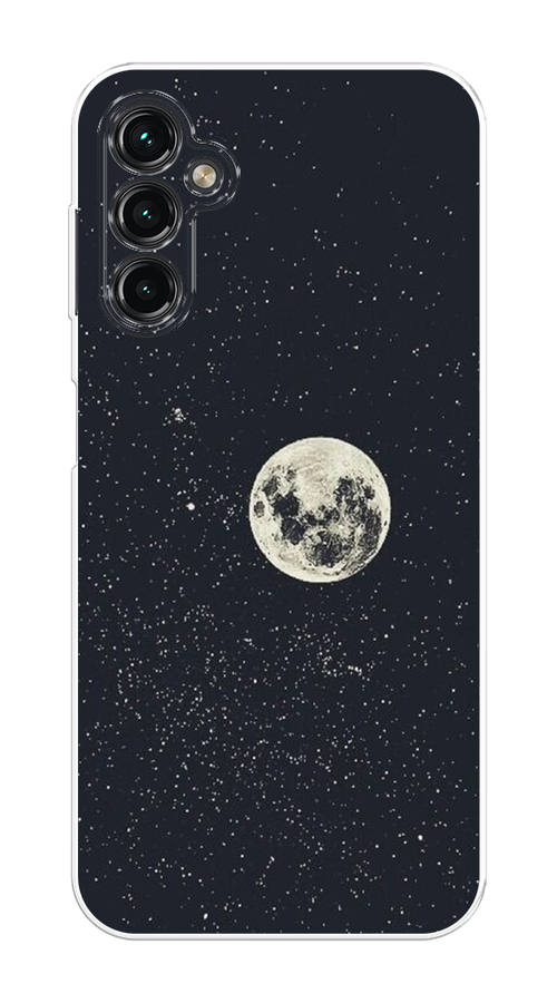 

Чехол на Samsung Galaxy A14 4G "Полнолуние", Бордовый, 2107950-2