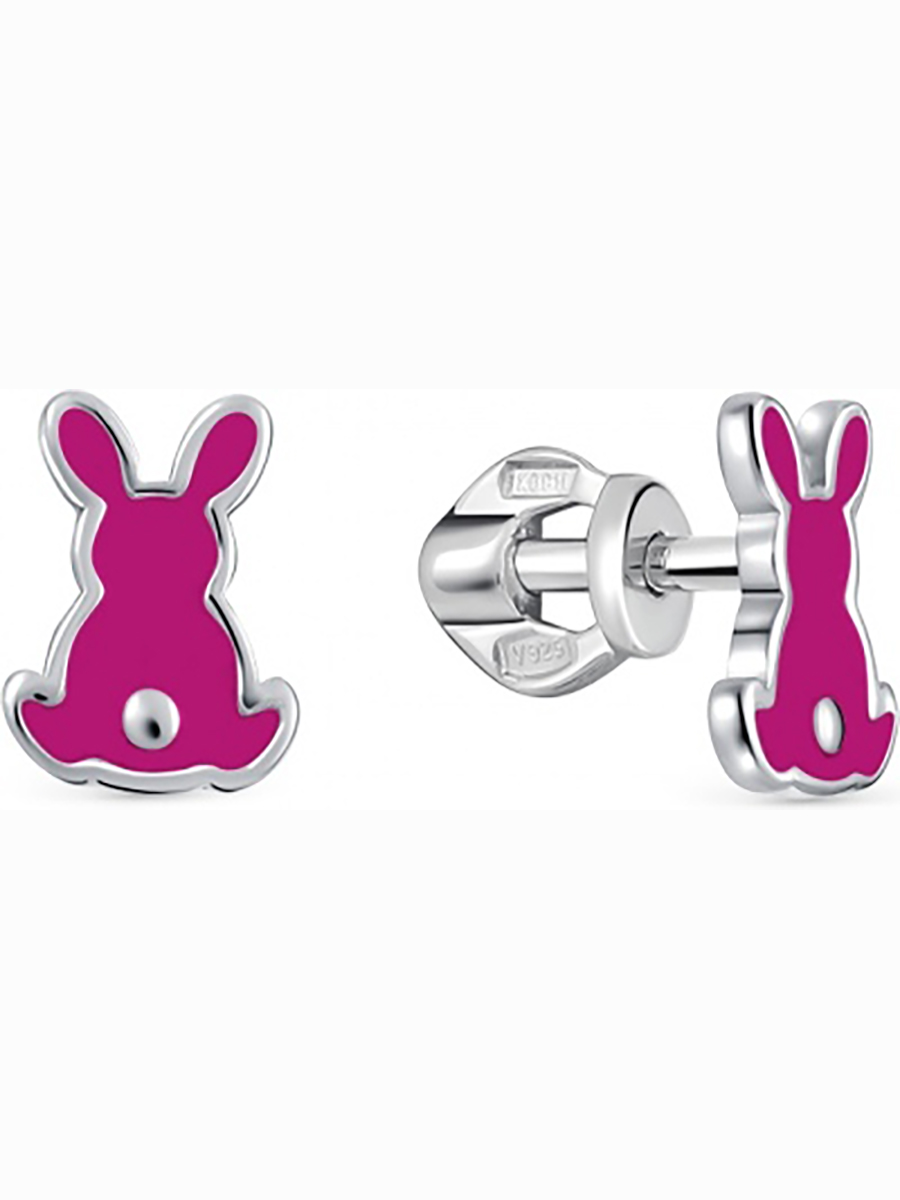 

Серьги Зайчики из серебра Вероника С608-1437М4, С608-1437М4