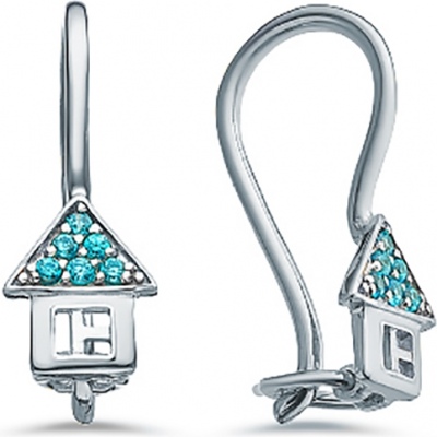 

Серьги Домики с 12 фианитами из серебра Вероника С630-1530Гл, С630-1530Гл