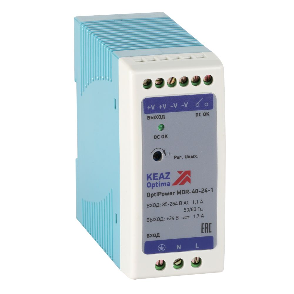 

Блок питания OptiPower MDR-40-24-1 КЭАЗ 284540