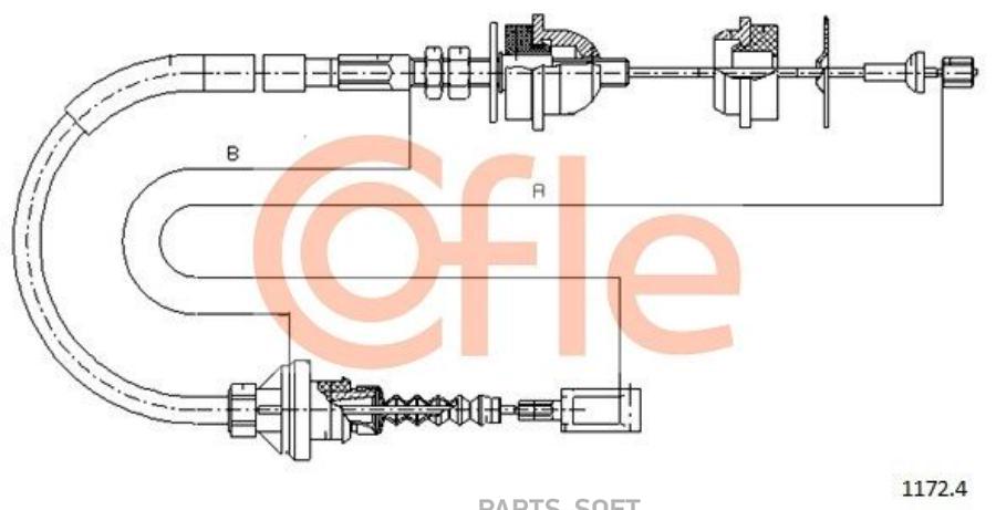 

Трос сцепления Citroen Jumper 94>06 Fiat Ducato 94>02 Peugeot Boxer 94>06 COFLE 9211724
