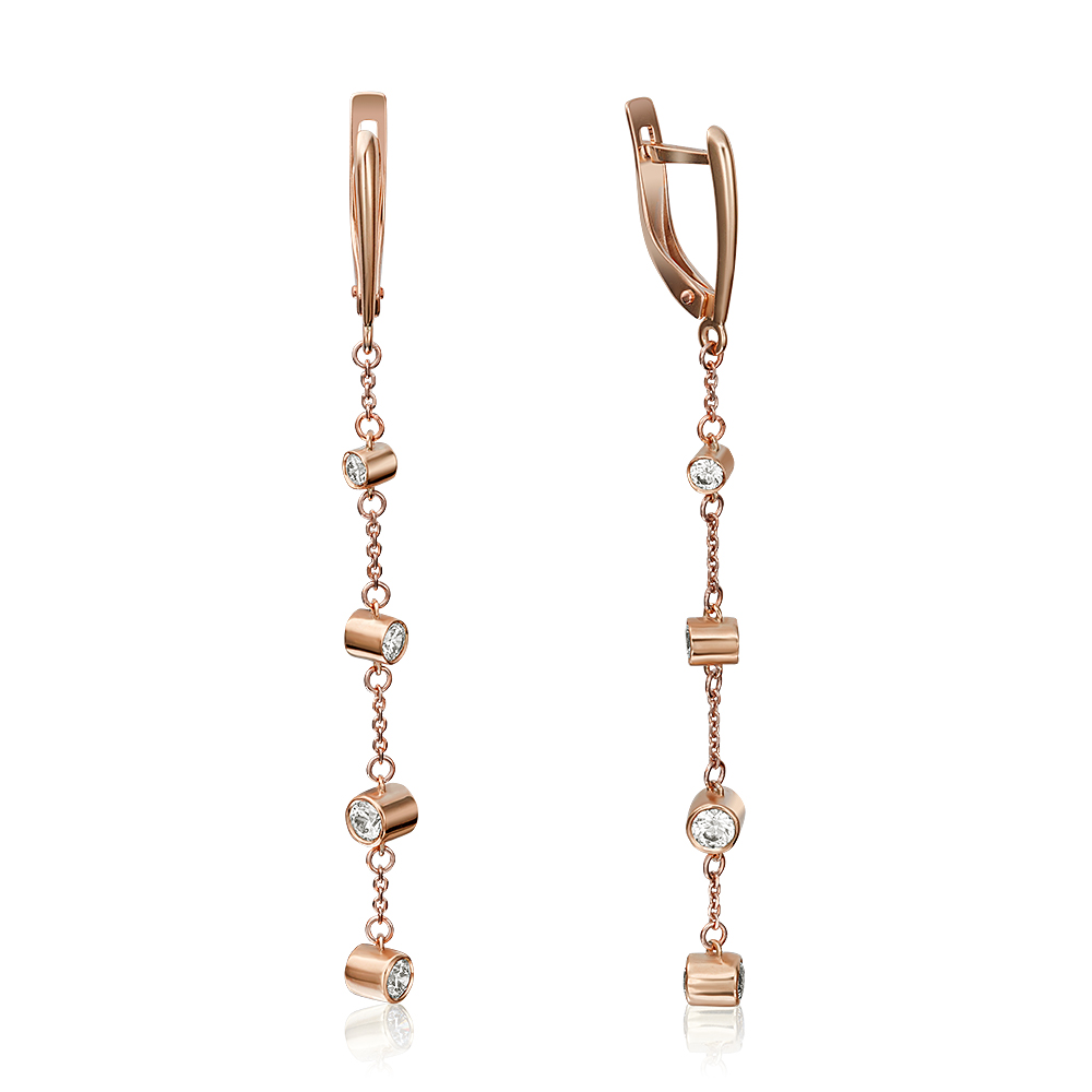 

Серьги женские из золота ЮЗ Платина 02-4288-00-501-1110-38, swarovski, 02-4288-00-501-1110-38