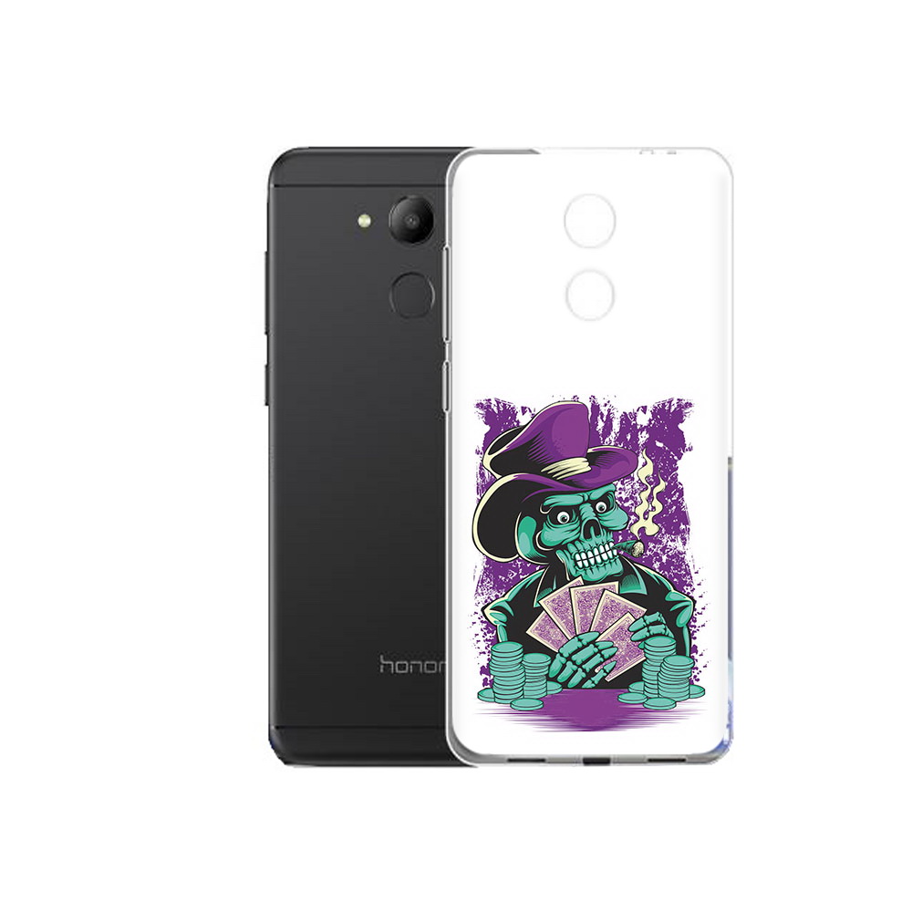 

Чехол MyPads Tocco для Honor 6C зеленый череп с картами (PT67887.49.361), Прозрачный, Tocco
