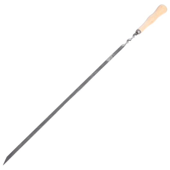Шампур с деревянной ручкой 61x1 см , толщина 2 мм