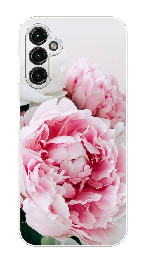 

Чехол на Samsung Galaxy A14 4G "Розовые и белые пионы", Розовый;белый, 2107950-2