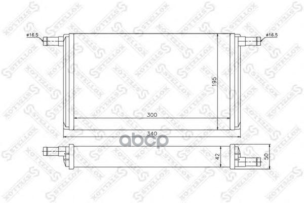 

10-35064-Sx_Радиатор Печки Vw Lt28 2.4/2.4D/Td 75-96 Stellox 1035064Sx