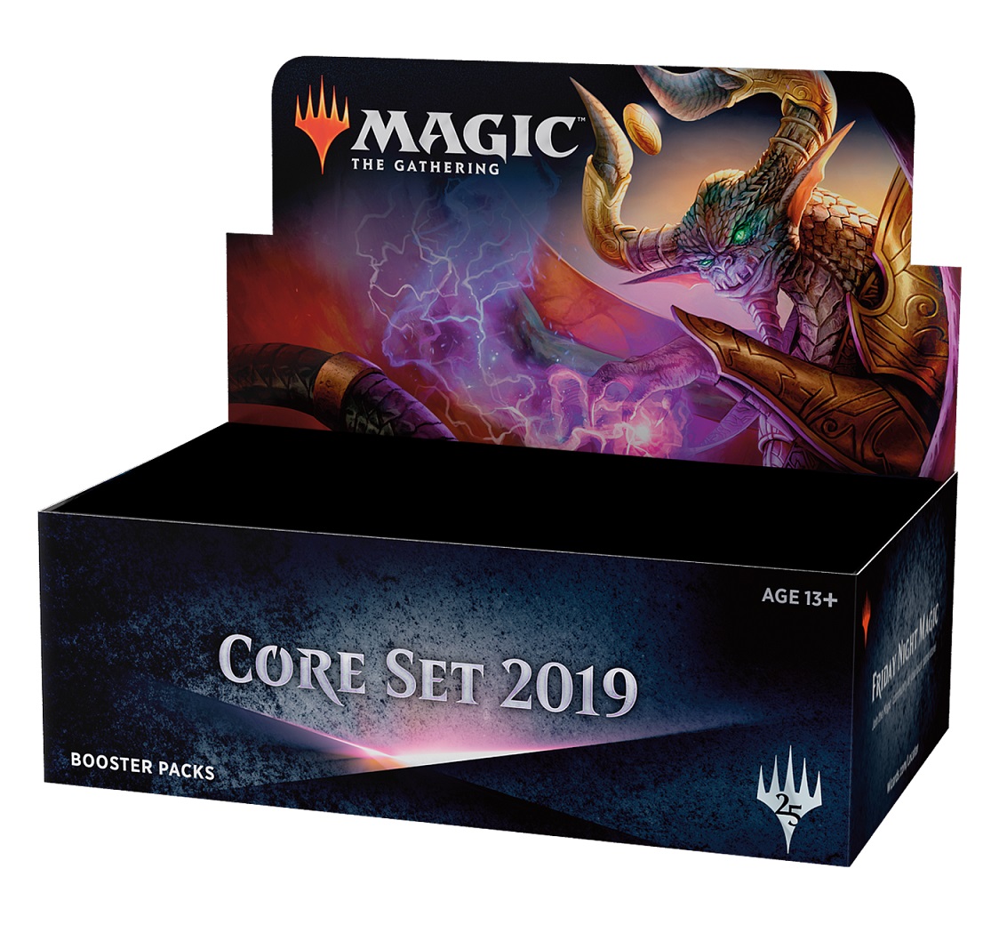 

Mtg: дисплей бустеров издания core set 2019 на английском языке
