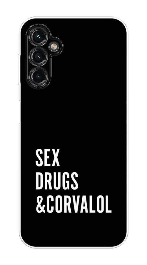 

Чехол на Samsung Galaxy A14 4G "Corvalol", Черный;серый;белый, 2107950-6