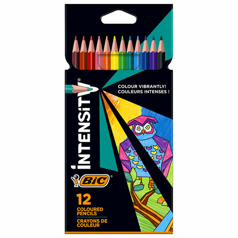 

Карандаши цветные BIC "Intensity" - (2 шт), Разноцветные