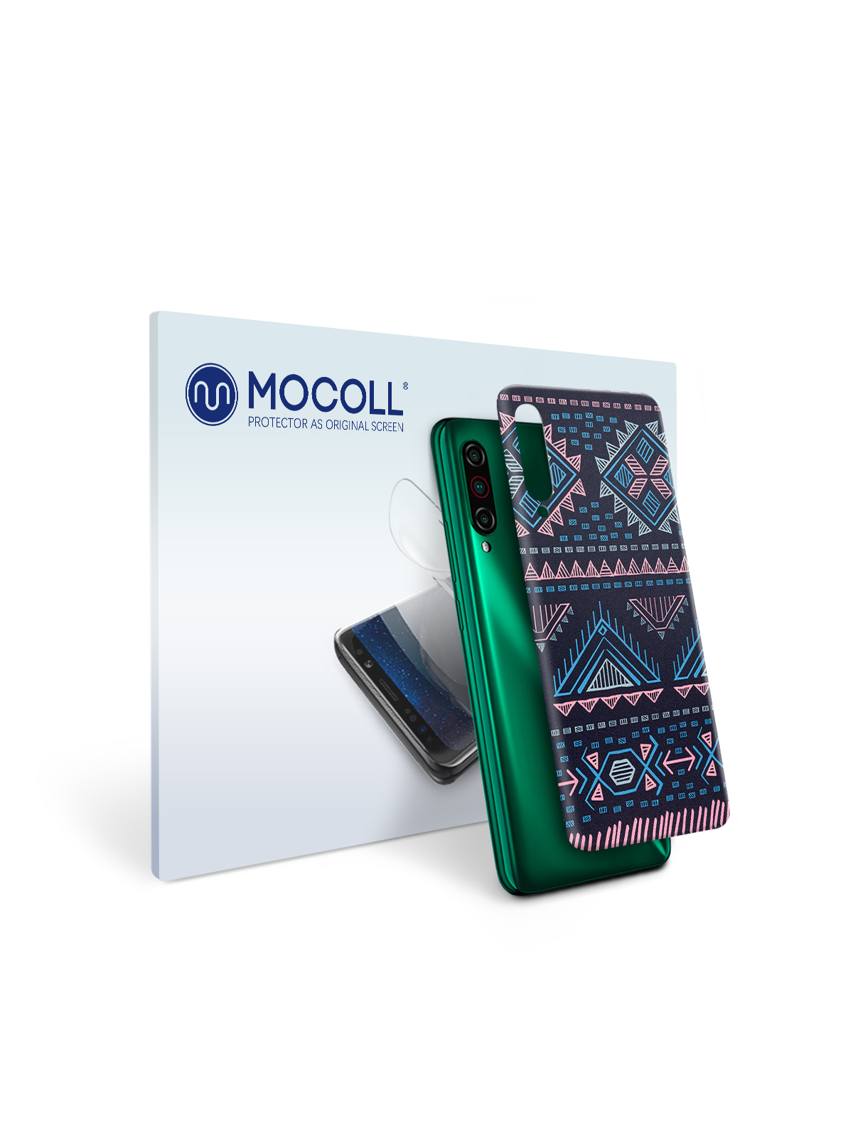 

Пленка защитная MOCOLL для задней панели Meizu M8C Богемный узор Аргайл