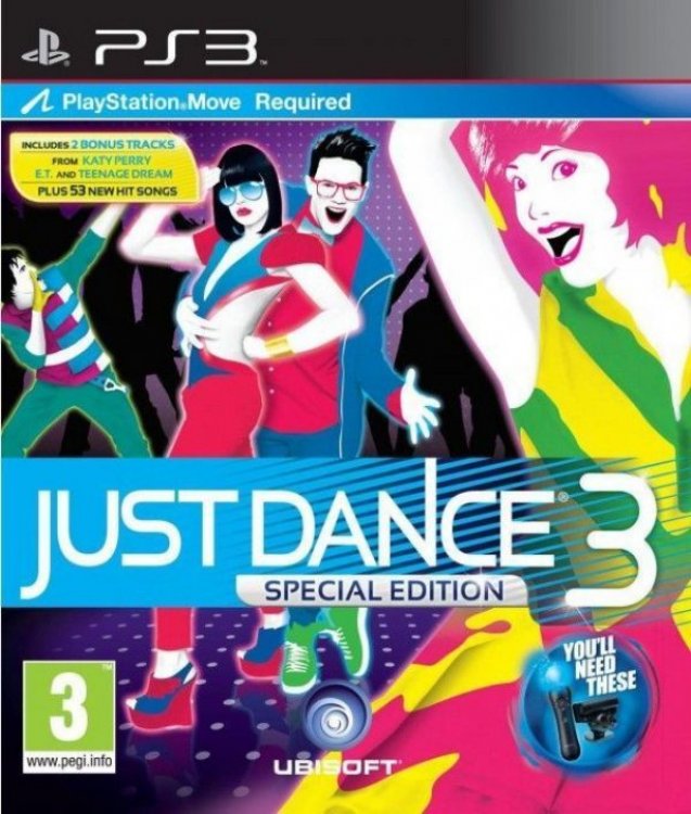Игра Just Dance 3 Special Edition PS Move (PS3, полностью на иностранном языке)