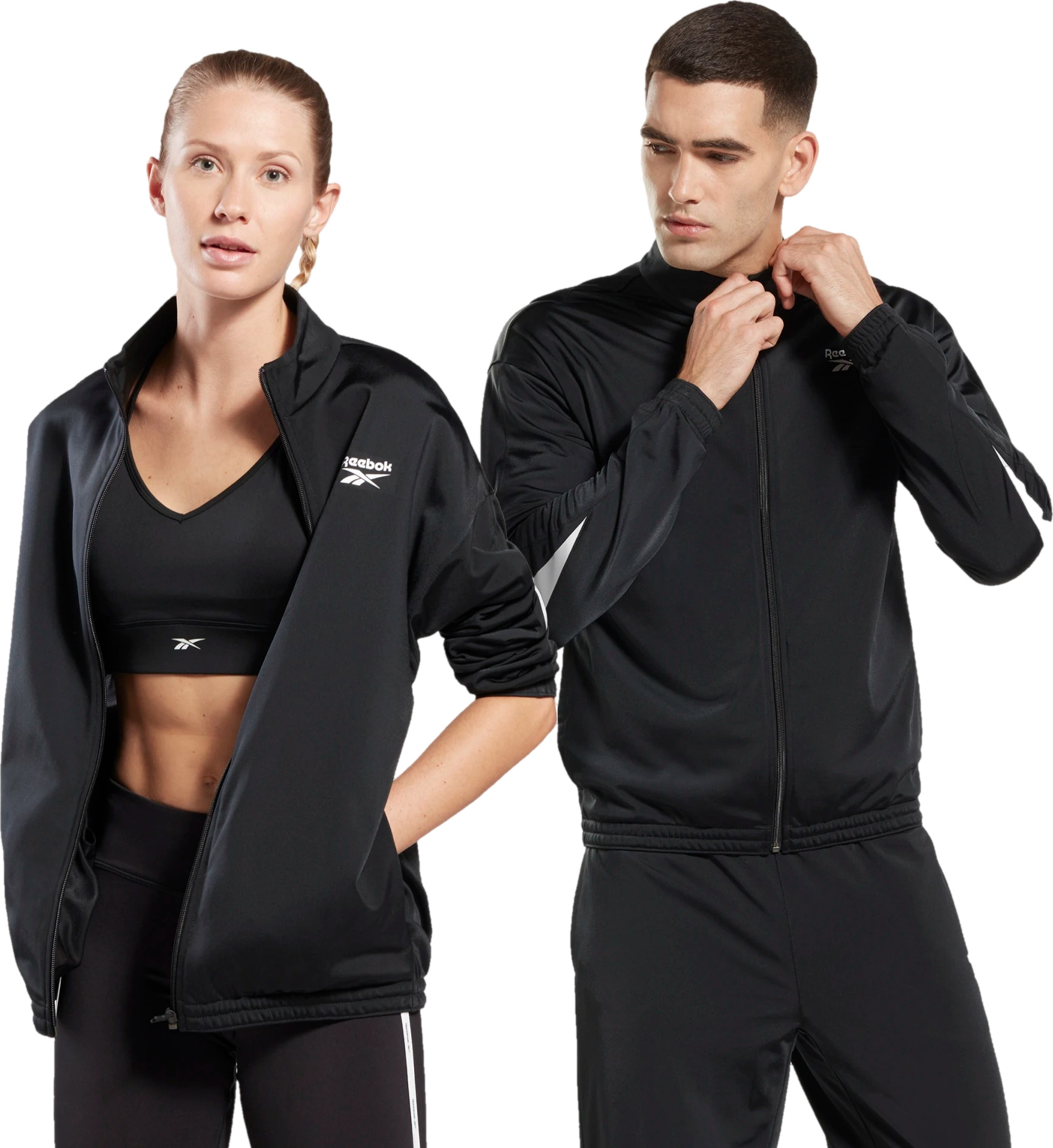 Олимпийка мужская Reebok Ri Vector Knit Tracktop черная M