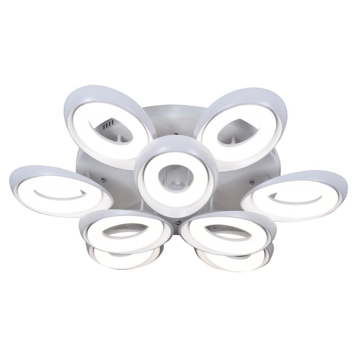 

Люстра G61211/9WT, 120Вт LED, цвет белый, с ПДУ