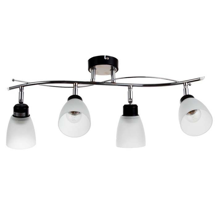 Люстра 11610/4 E27 40Вт хром/черный 60x23x18 см