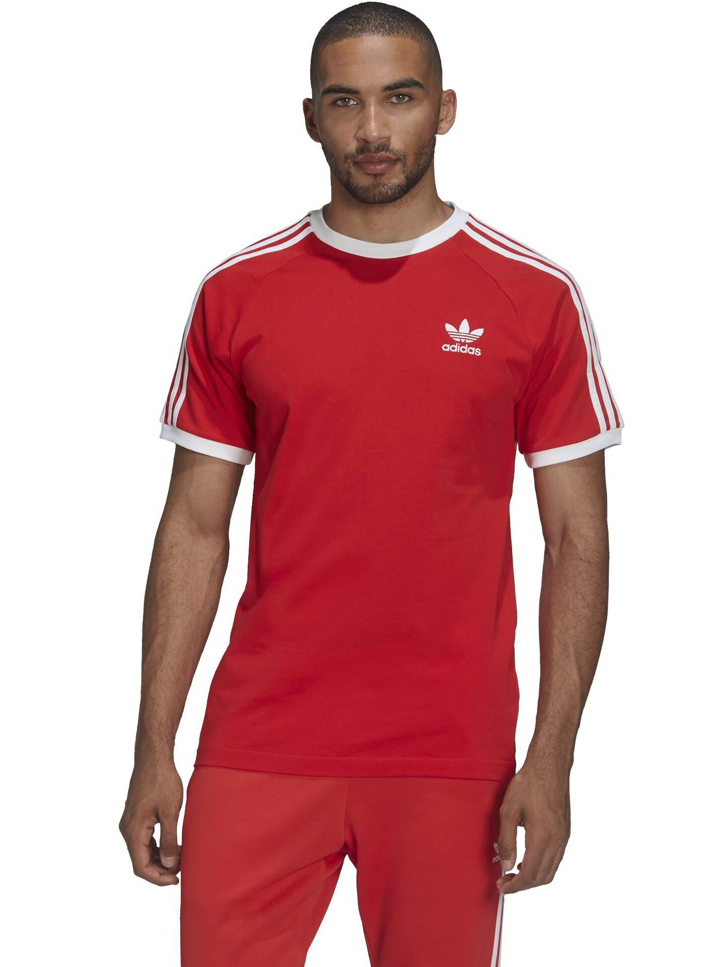 

Футболка мужская Adidas 3-Stripes Tee красная S, Красный, 3-Stripes Tee