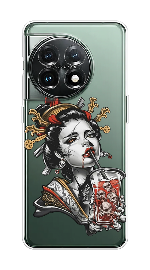 

Чехол на OnePlus 11 "Опасная гейша", Красный;черный;серый, 153650-4