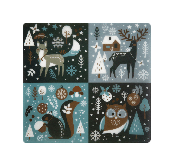 

Салфетка Remiling Household Hello winter на прозрачной основе 30 х 28 см разноцветная