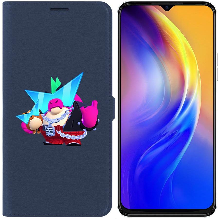 

Чехол-книжка Eco Book для Tecno Spark 10C Brawl Stars-Плохиш Базз